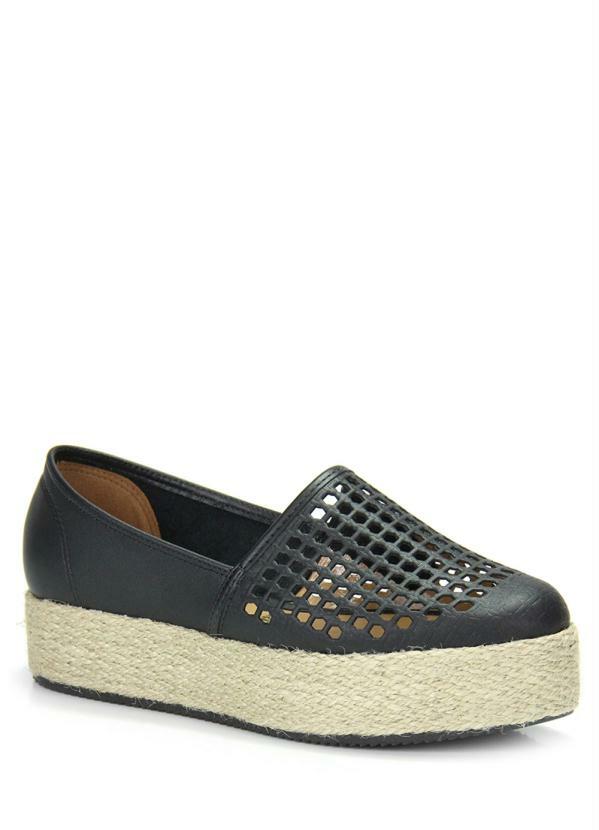 Vizzano - Sapatilha Espadrille Vizzano Vazados Preto
