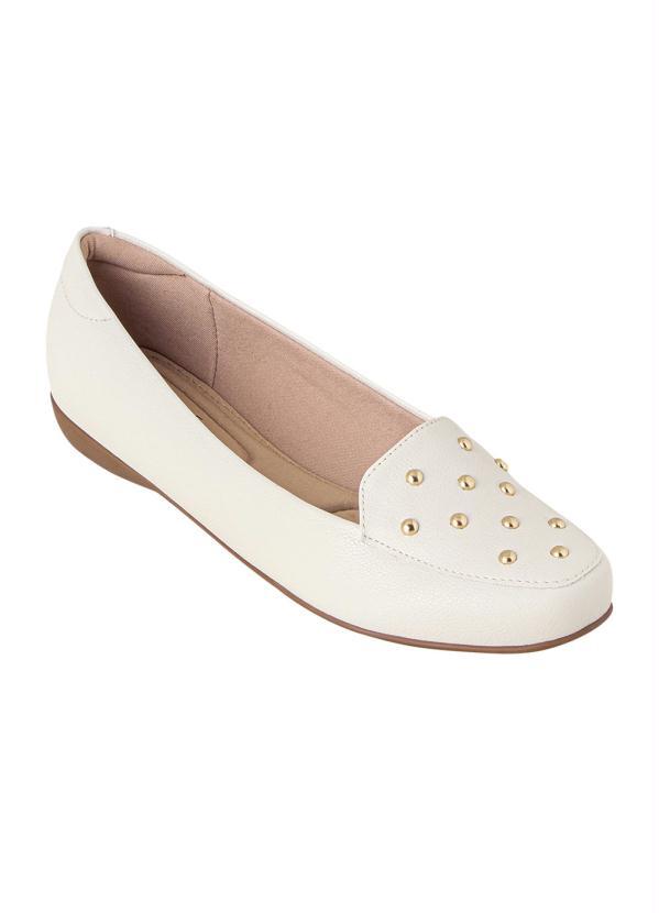 Sapato Modare Off White em Sintético - Multimarcas