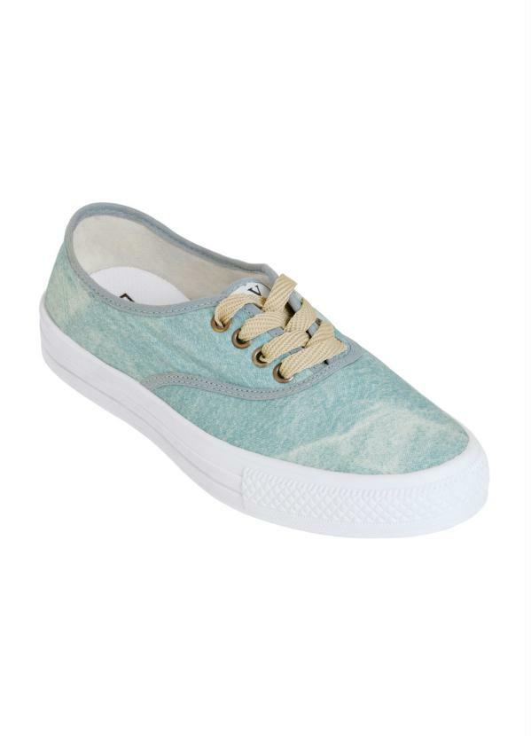 Outlet - Tênis Feminino em Jeans Lavado