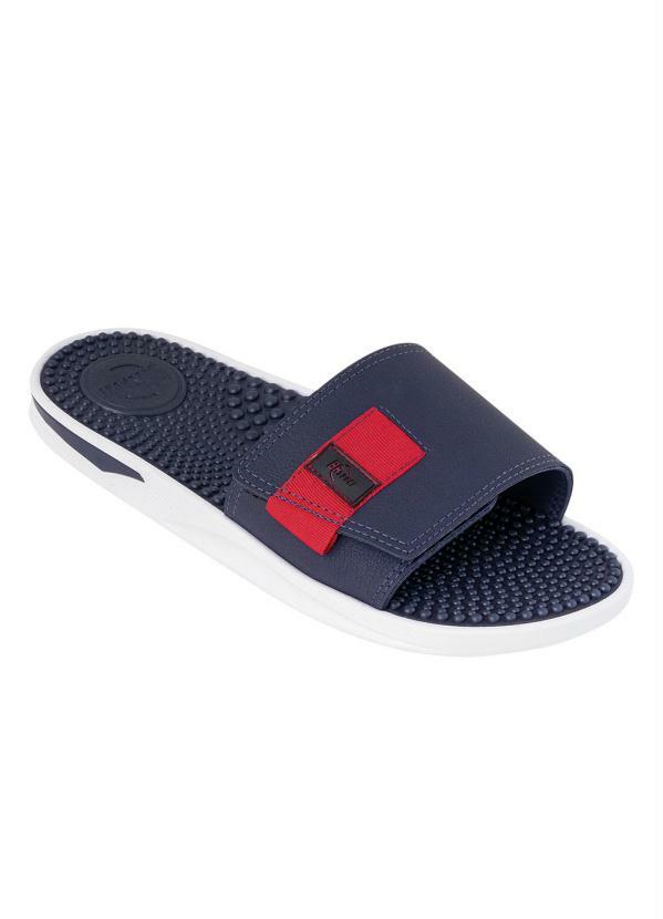 Br Sport - Chinelo Br Sport Marinho com Velcro