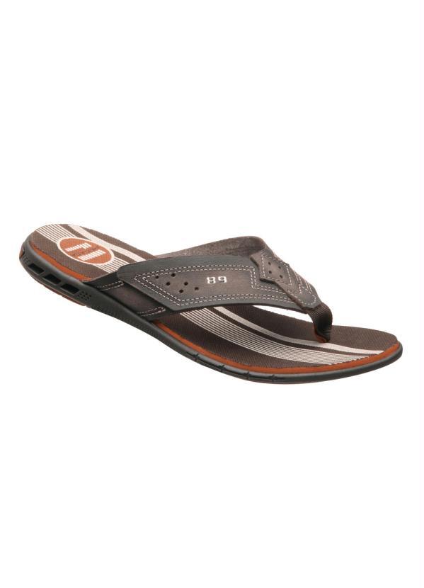 Pegada - Chinelo Pegada Marrom em Couro