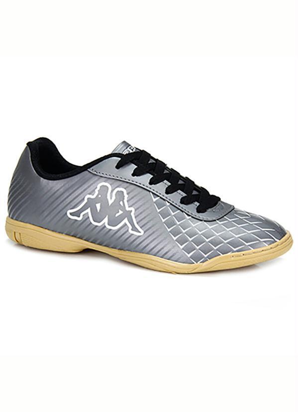 Kappa - Chuteira Futsal Masculina Kappa Quarter Grafite