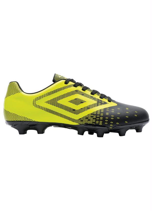 Umbro Chuteira Umbro Campo Flux Verde Neon e Preta
