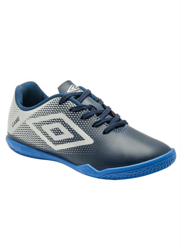 Umbro - Chuteira Umbro Indoor Game Jr Marinho