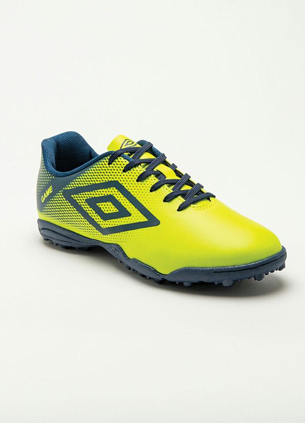 Umbro - Chuteira Umbro Society Game Verde Limão