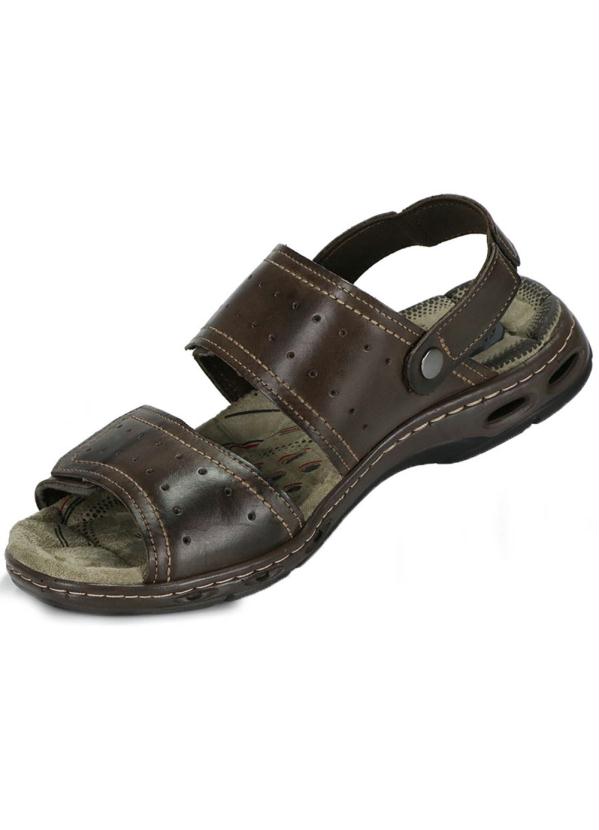 Pegada - Sandália Masculina Pegada Ilhós Marrom 2