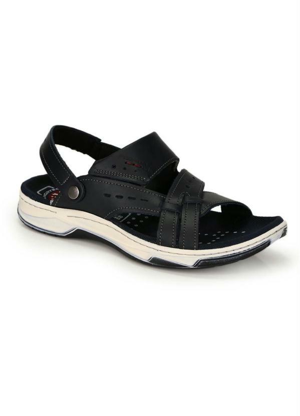 Pegada - Sandália Masculina Pegada Tiras Cruzadas Marinho