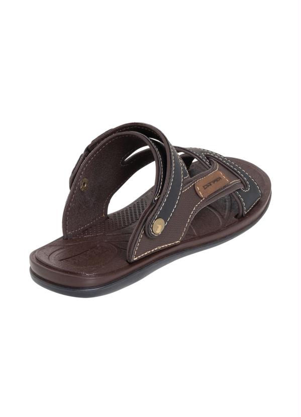 Outlet - Sandália Preta com Sola de Borracha 2