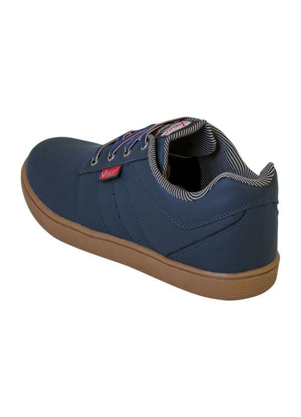 Outlet - Sapatênis Marinho com Forro Listrado 2