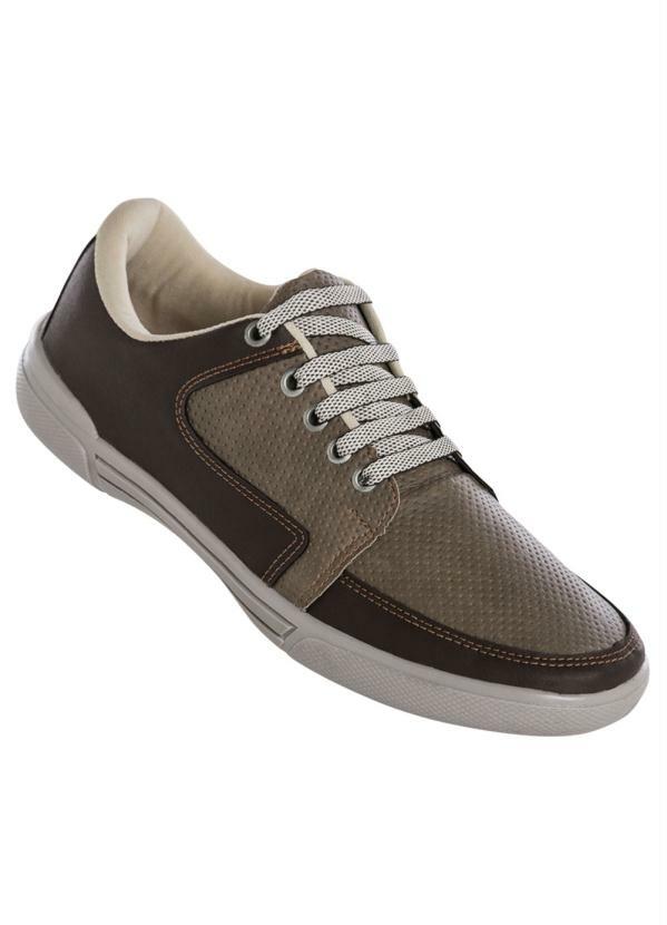 Outlet - Sapatênis Masculino Marrom Escuro