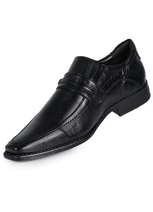 Sapato Social Masculino Calvest Aplique Metalizado Preto - Passarela
