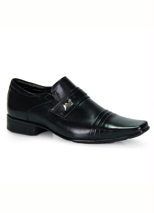 Jota Pe - Sapato Social Masculino Jota Pe Air Prince Preto