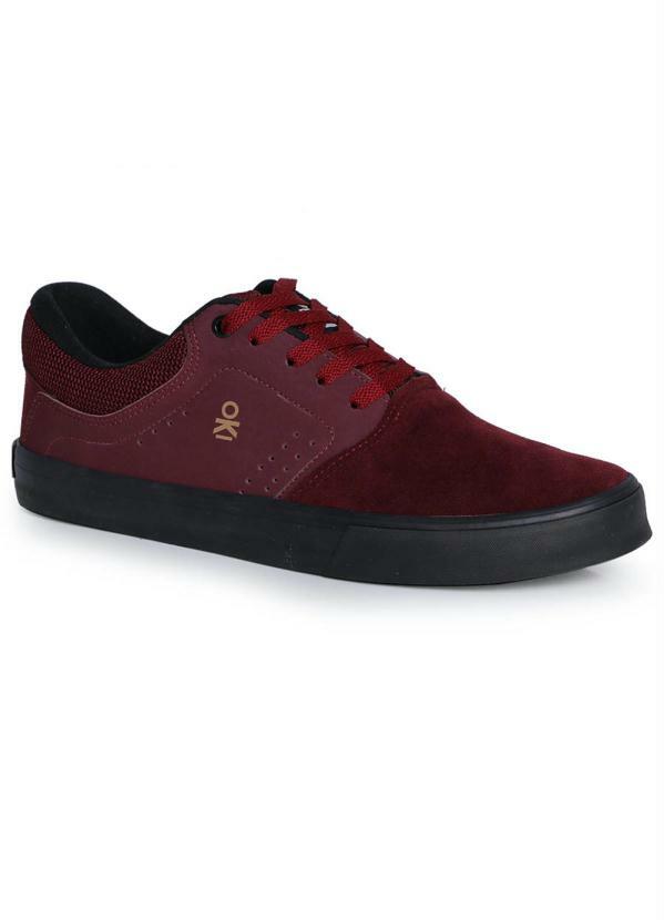 Uniko - Tênis Casual Masculino Uniko Boston Vinho