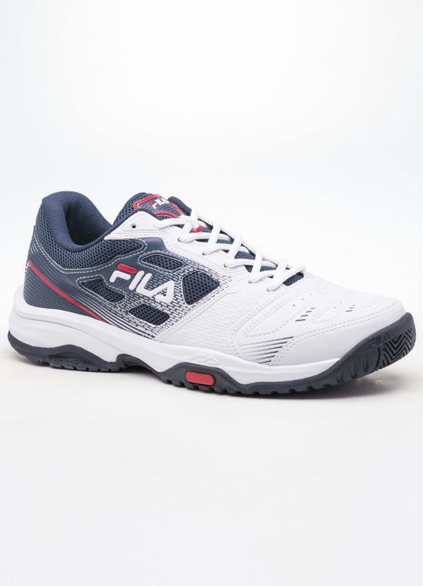 Fila - Tênis Fila Top Spin 2.0 Branco e Marinho