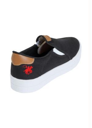 Perfecta - Tênis Polo Steel Preto com Elástico - PERFECTA