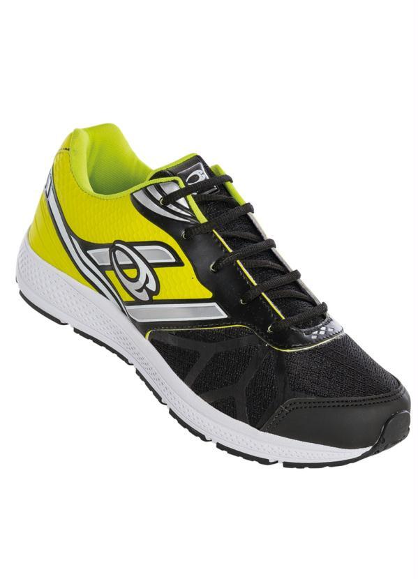 Outlet - Tênis Preto e Amarelo
