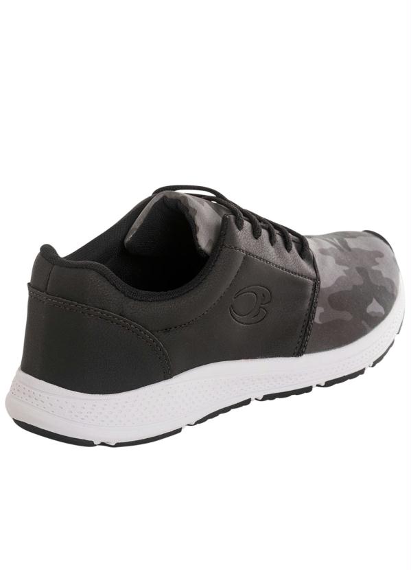 Outlet - Tênis Preto e Camuflado com Cadarço 2