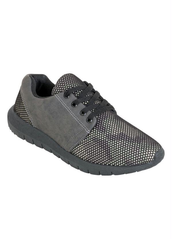Outlet - Tênis Verde com Tecido Camuflado