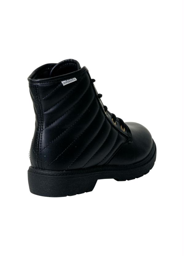 Molekinha - Bota Molekinha Preta em Sintético 2