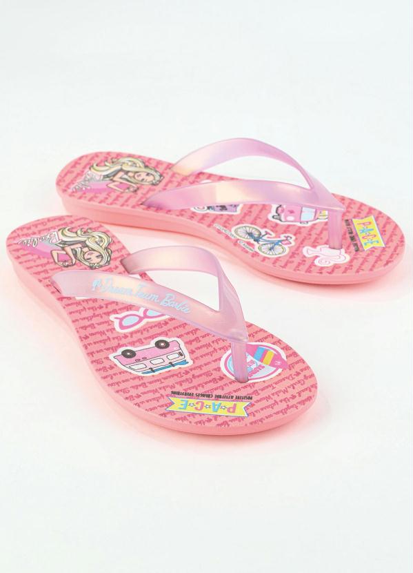 Grendene Kids - Chinelo Barbie Faces Rosa 2