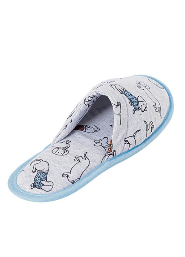 Perfecta - Chinelo Pantufa Infantil Mescla em Tecido 2