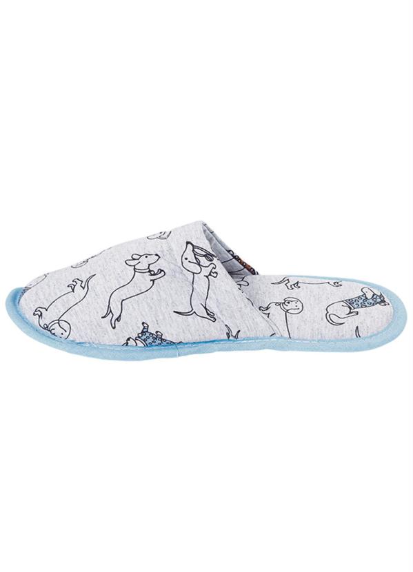 Perfecta - Chinelo Pantufa Infantil Mescla em Tecido 3