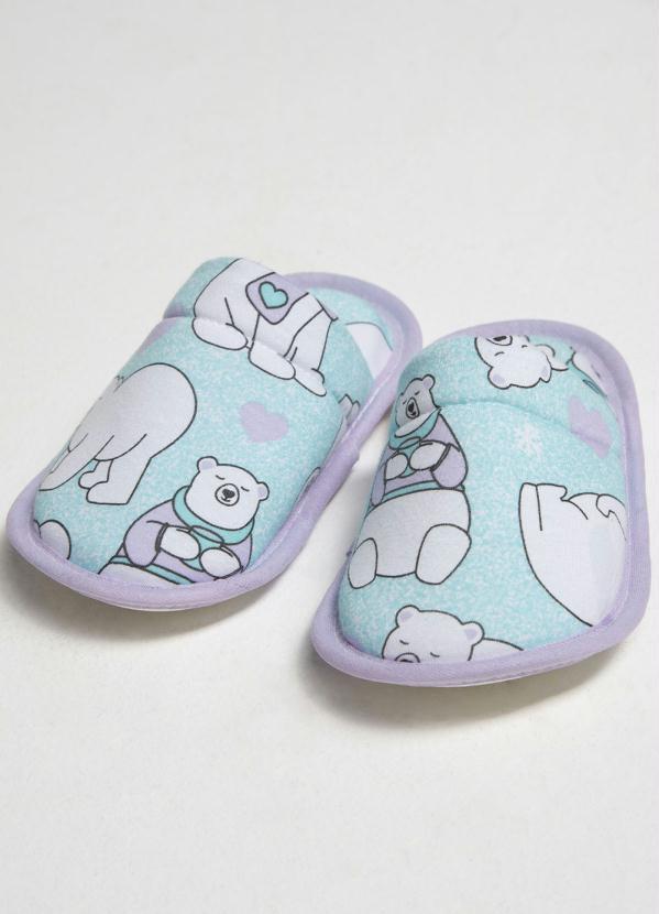 Rovi Kids - Pantufa Infantil Feminina Polar Branco