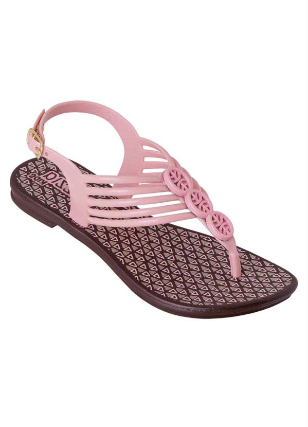 Queima Estoque - Rasteirinha Infantil Rosa em Sintético