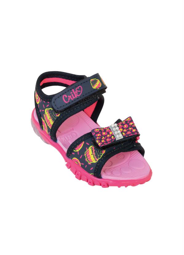 Outlet - Sandália Infantil Preta com Velcro 1