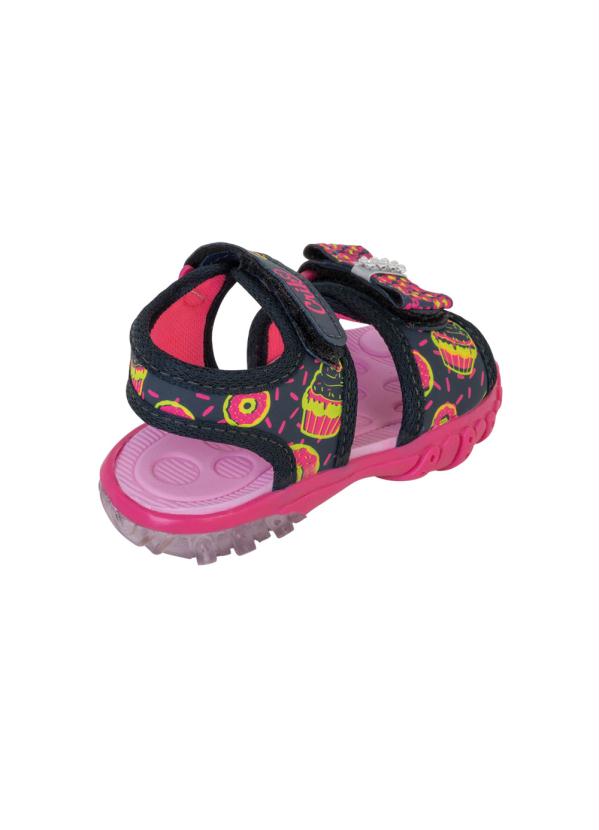 Outlet - Sandália Infantil Preta com Velcro 2