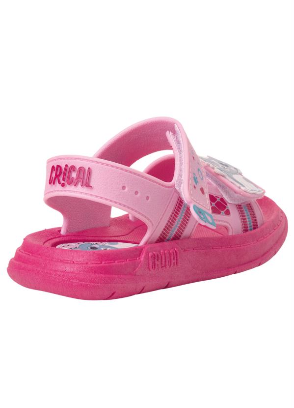 Perfecta - Sandália Infantil Rosa com Velcro 2