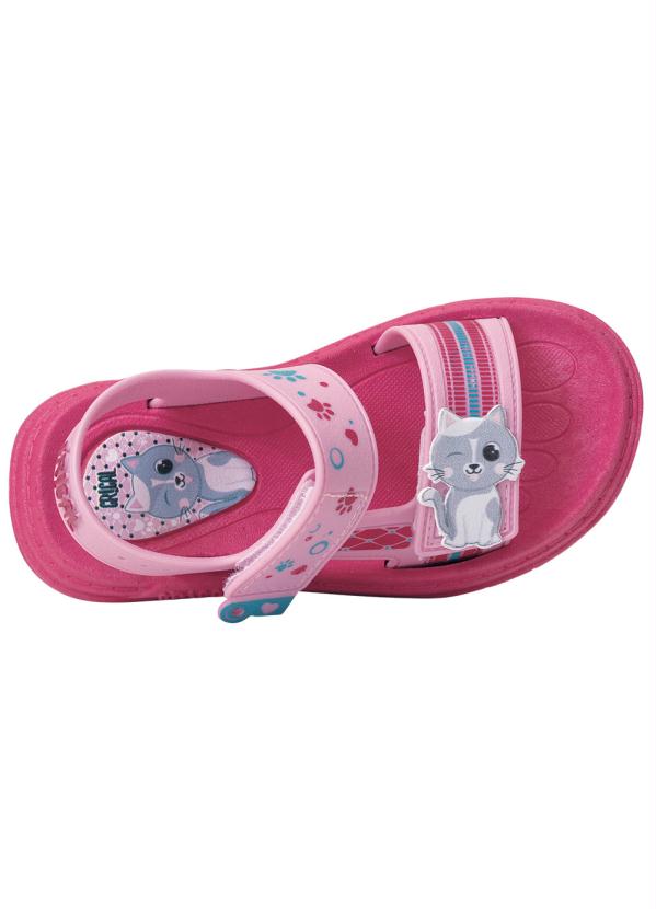Perfecta - Sandália Infantil Rosa com Velcro 4