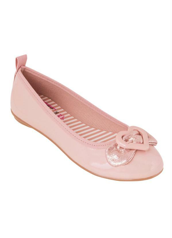 Molekinha - Sapatilha Molekinha Rosa com Detalhe de Laço