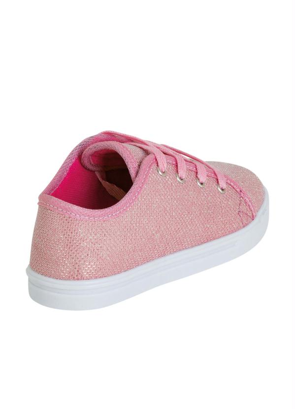 Outlet - Tênis Infantil Rosa em Glitter 2
