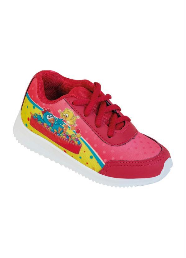 Outlet - Tênis Infantil Vermelho Galinha Pintadinha