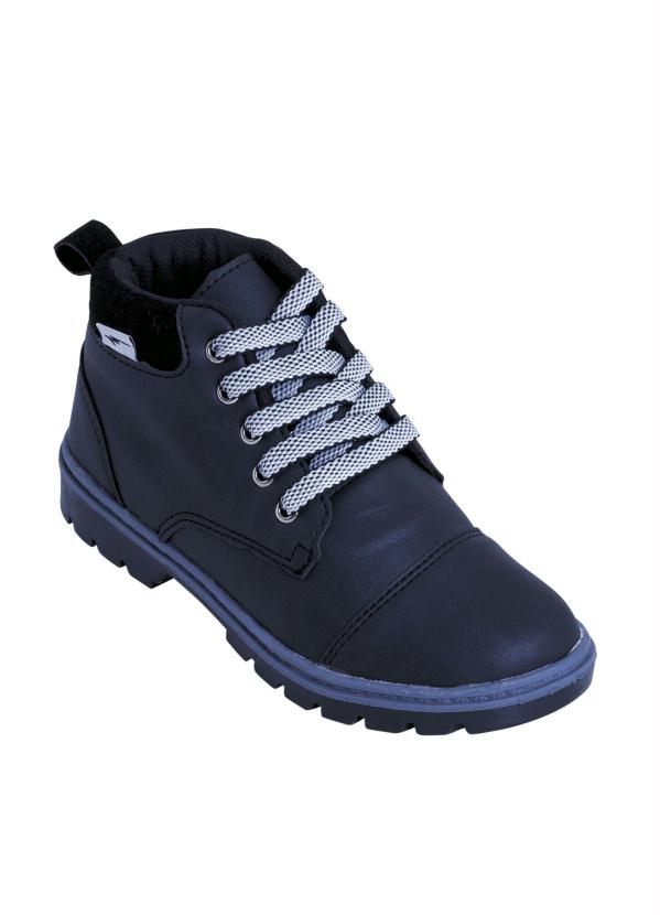 Outlet - Bota Infantil Preta em Sintético 1