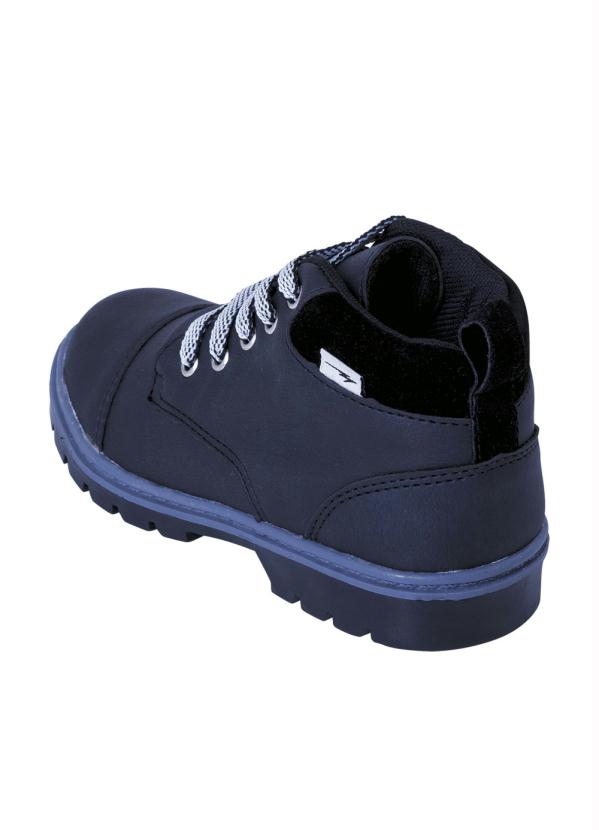 Outlet - Bota Infantil Preta em Sintético 2