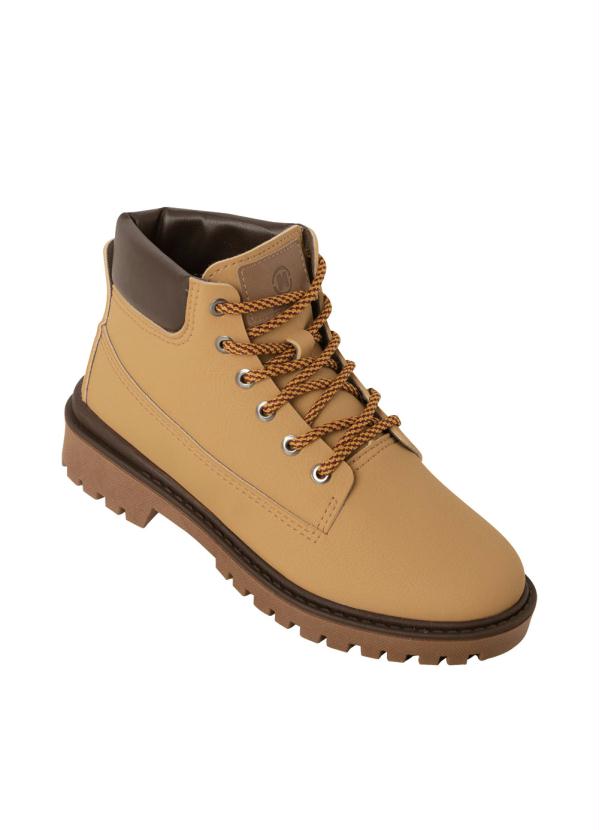 Molekinho - Bota Molekinho Mostarda em Sintético