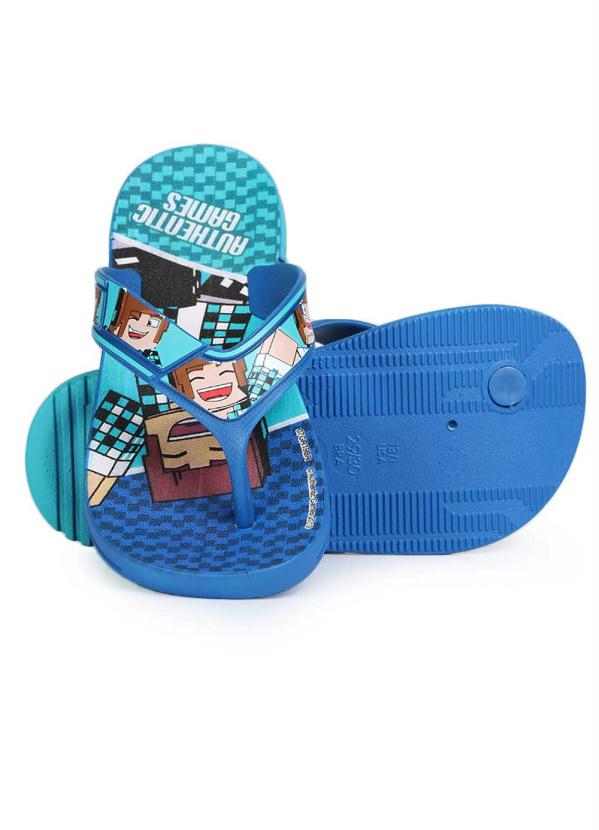 Grendene - Chinelo Infantil Grendene Authentic Games Azul 2