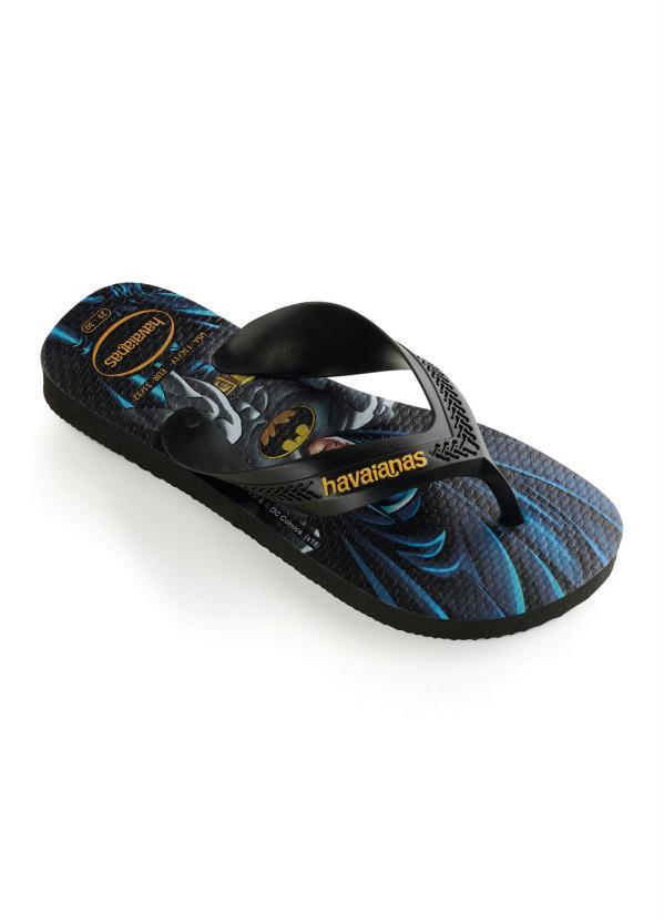 Havaianas - Chinelo Infantil Havaianas Kids Max Heróis Preta