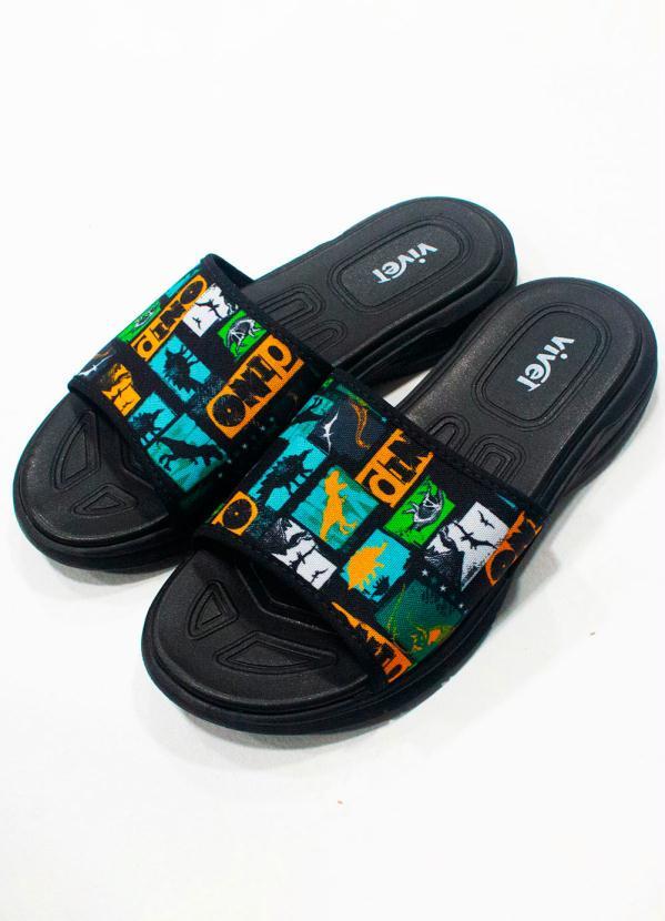 Rovi Kids - Chinelo Infantil Masculino Dino Verde