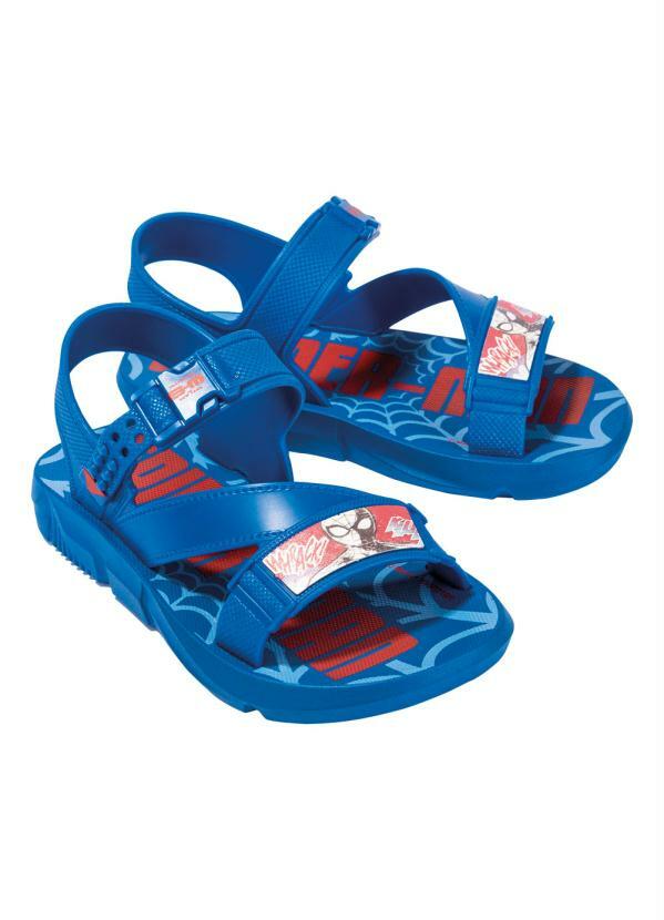 Grendene Kids - Sandália Homem Aranha Azul