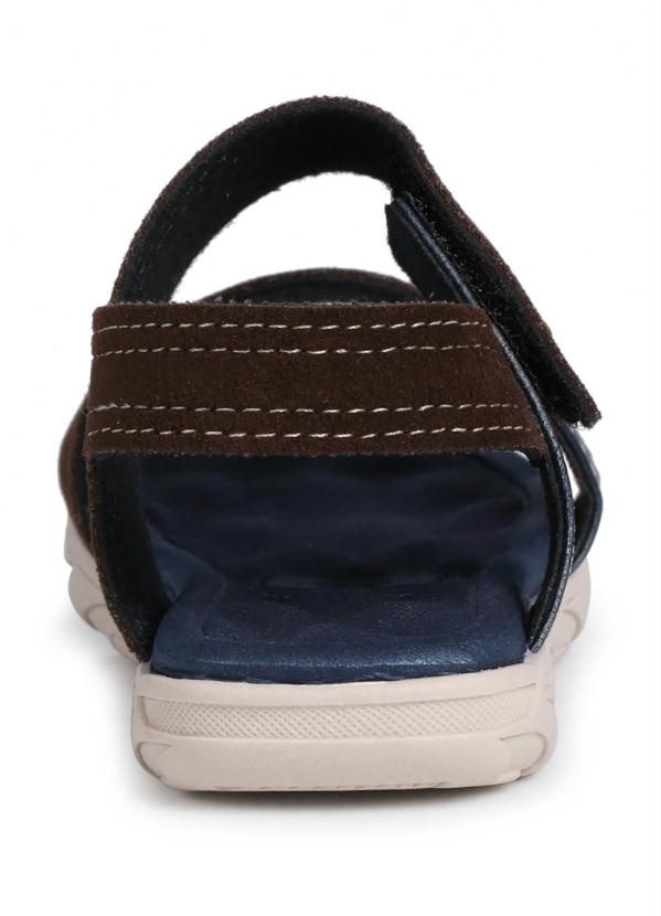 Molekinho - Sandália Infantil Molekinho Camurça e Costuras Marrom 3