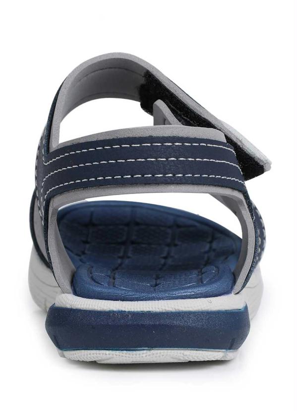 Molekinho - Sandália Infantil Molekinho Velcro Recorte Vazado Marinho 3