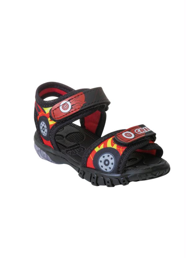 Perfecta - Sandália Infantil Vermelha com Luzinha