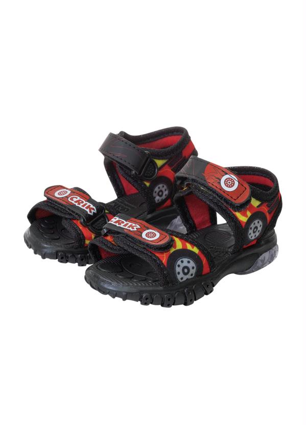 Perfecta - Sandália Infantil Vermelha com Luzinha 5