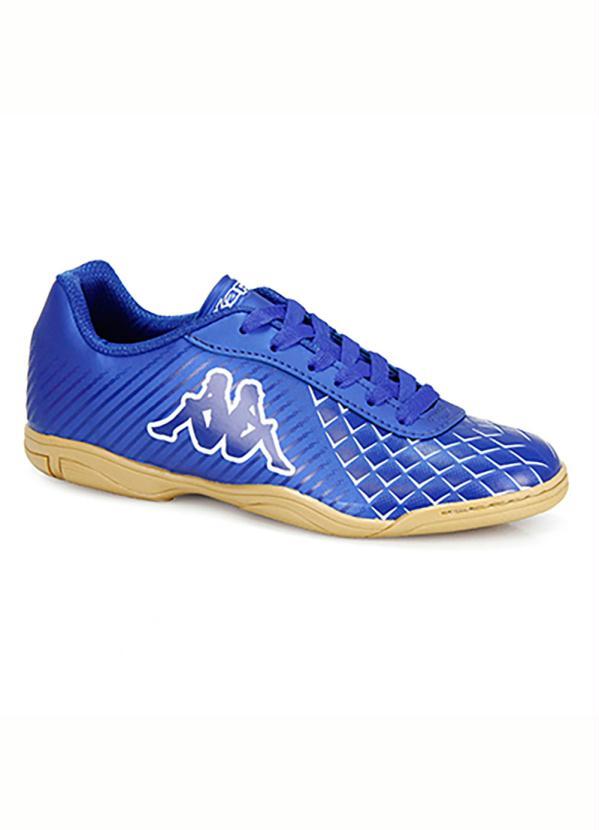 Kappa - Chuteira Futsal Infantil Dray Quarter Azul