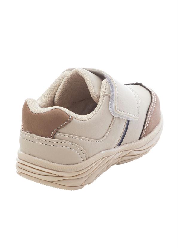 Perfecta - Tênis Infantil Bege em Sintético 2