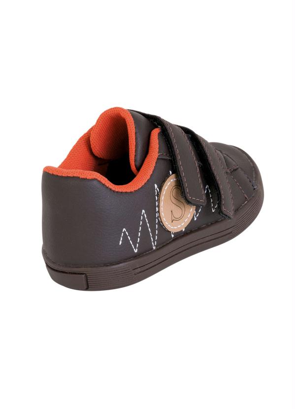 tenis infantil marrom