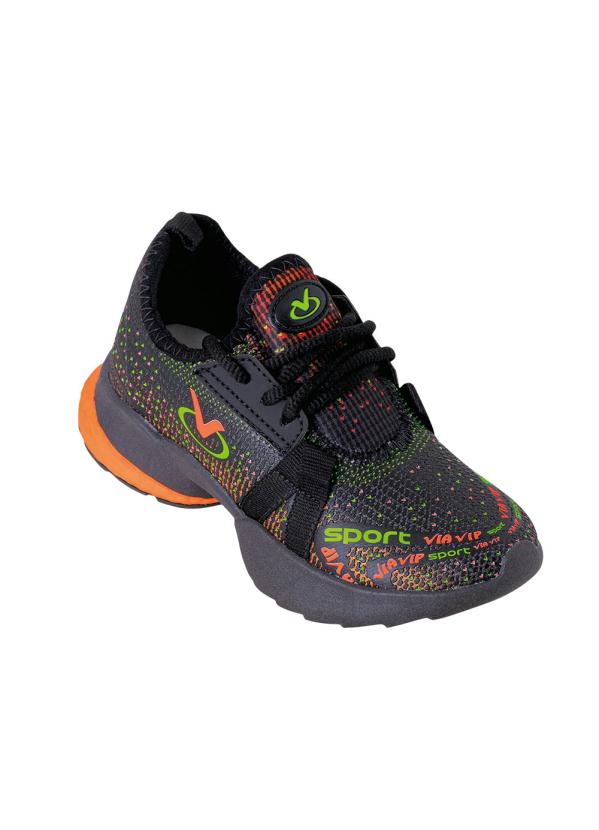 Perfecta - Tênis Infantil Preto em Sintético